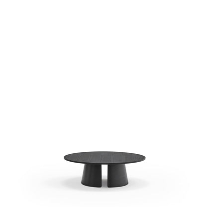Cristina Coffee Table, 110 cm Round Top, Wood - Black Ash Finish