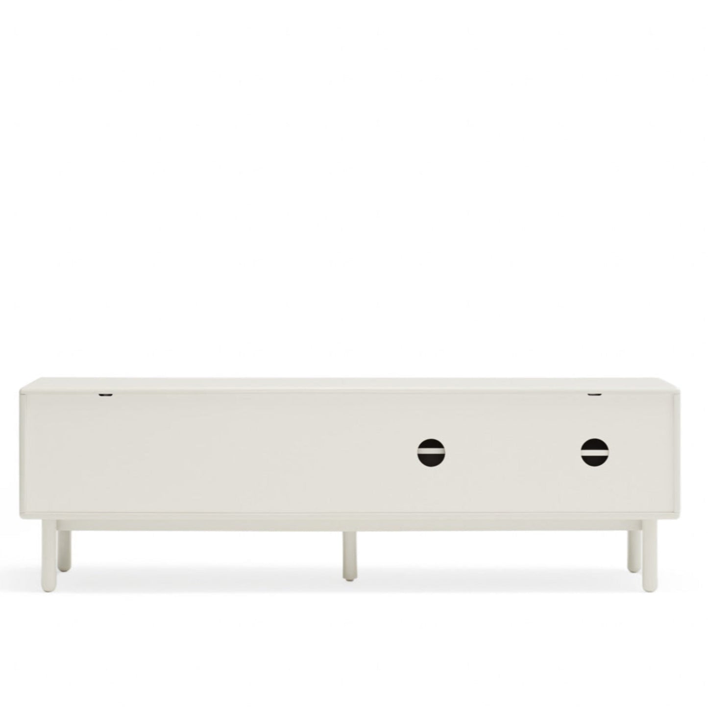 Corvo TV Stand, Two Door, Two Drawer, Storage with AV Access 180 cm - Cream and Oak Finish