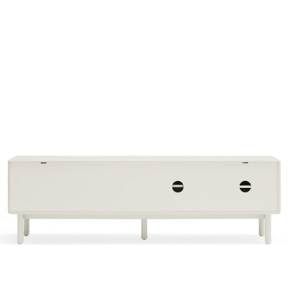 Corvo TV Stand, Two Door, Two Drawer, Storage with AV Access 180 cm - Cream and Oak Finish