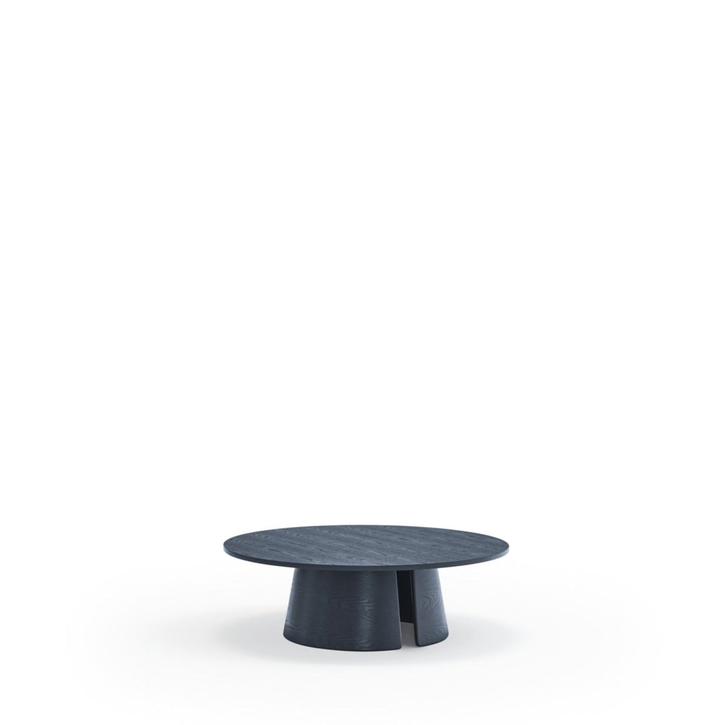 Cristina Coffee Table, 110 cm Round Top, Wood - Navy Blue Finish