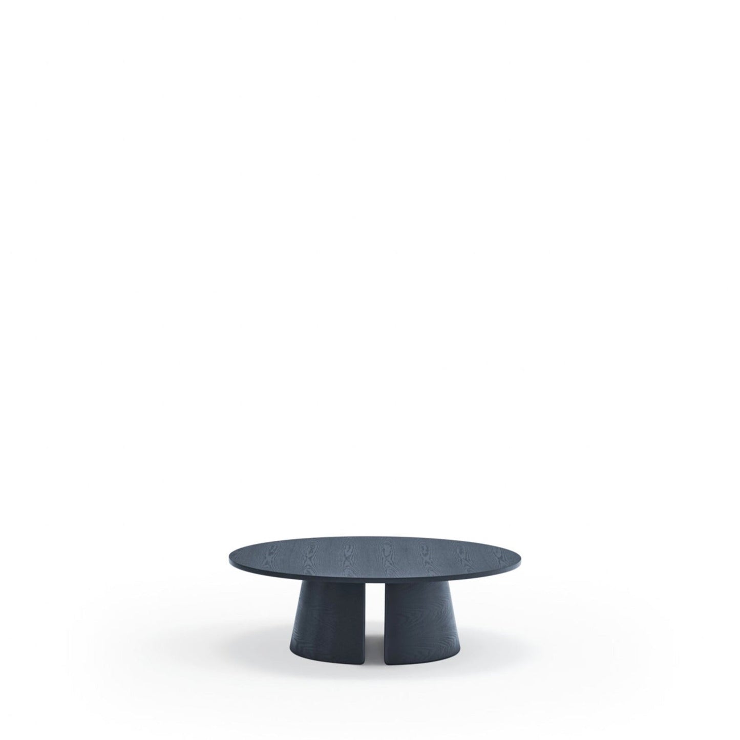 Cristina Coffee Table, 110 cm Round Top, Wood - Navy Blue Finish