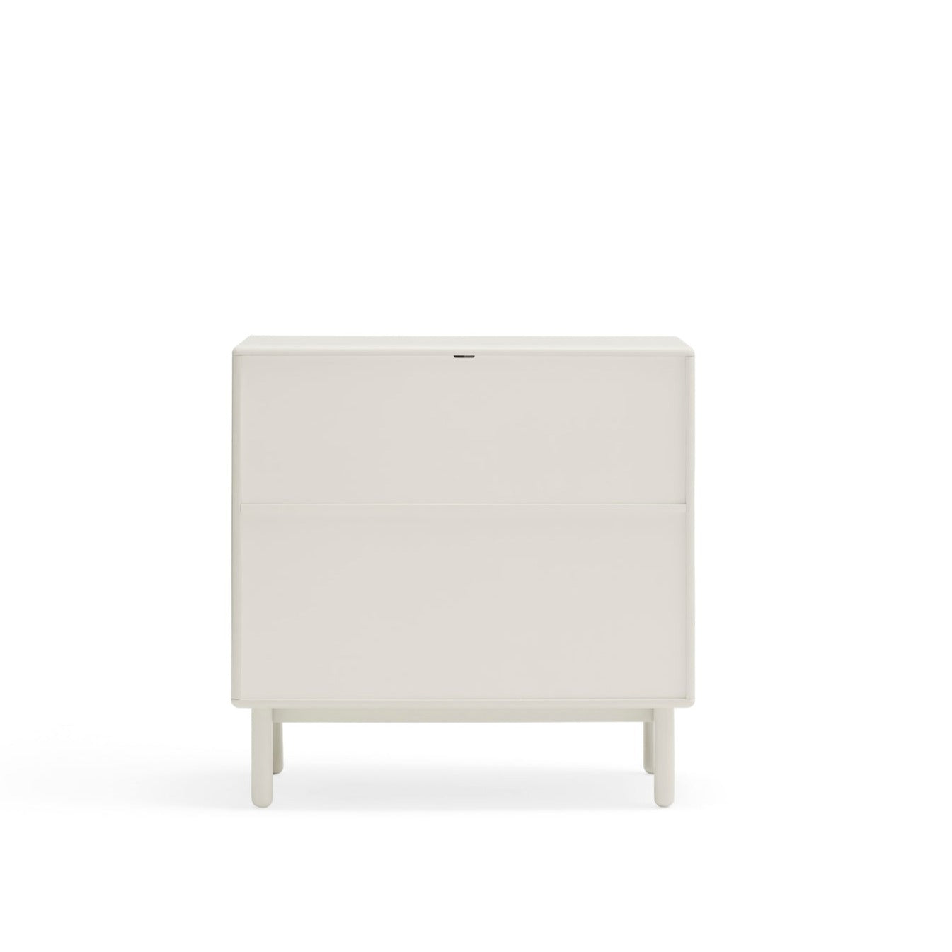 Corvo Chest of Four Drawers, 90 cm, Storage - Cream and Oak Finish