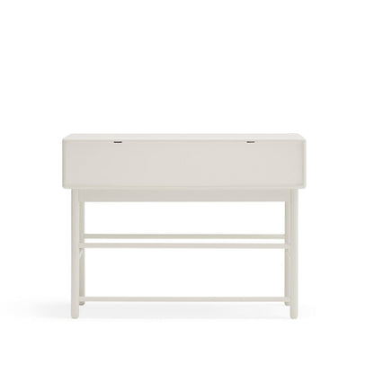 Corvo Hallway Console Table, Two Drawers, One Door, Storage Space - Cream and Oak Finish