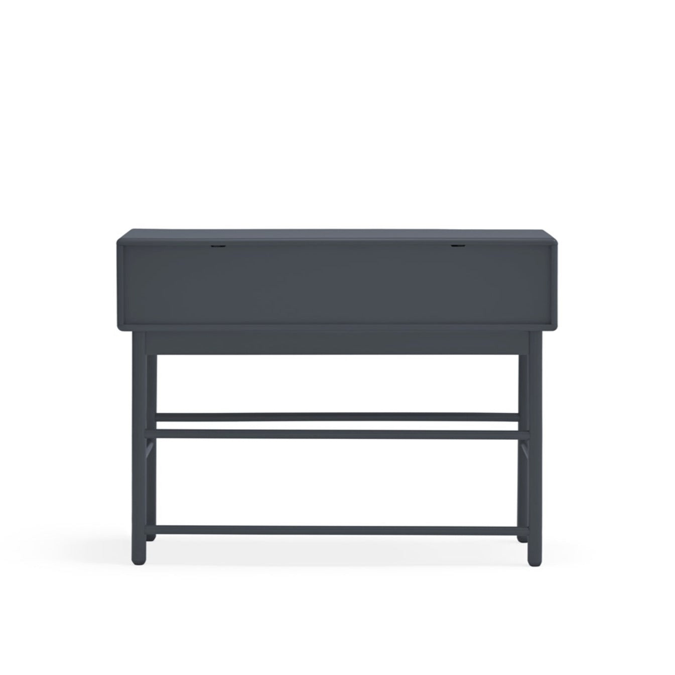 Corvo Hallway Console Table, Two Drawers, One Door, Storage Space - Anthracite Grey and Oak Finish