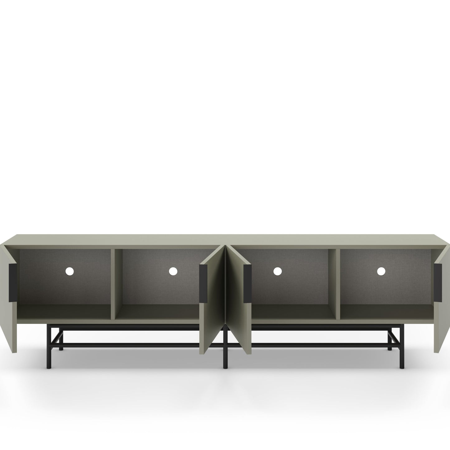 Eldia TV Stand, Four Door - Light Green Finish