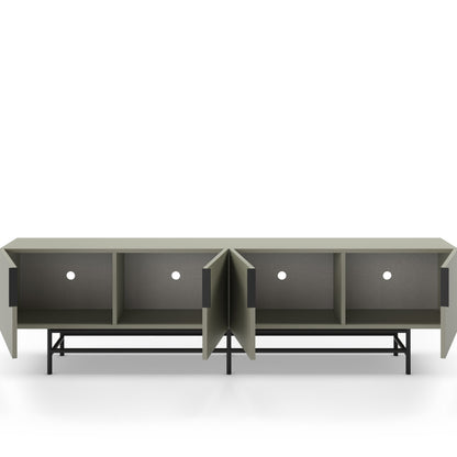 Eldia TV Stand, Four Door - Light Green Finish