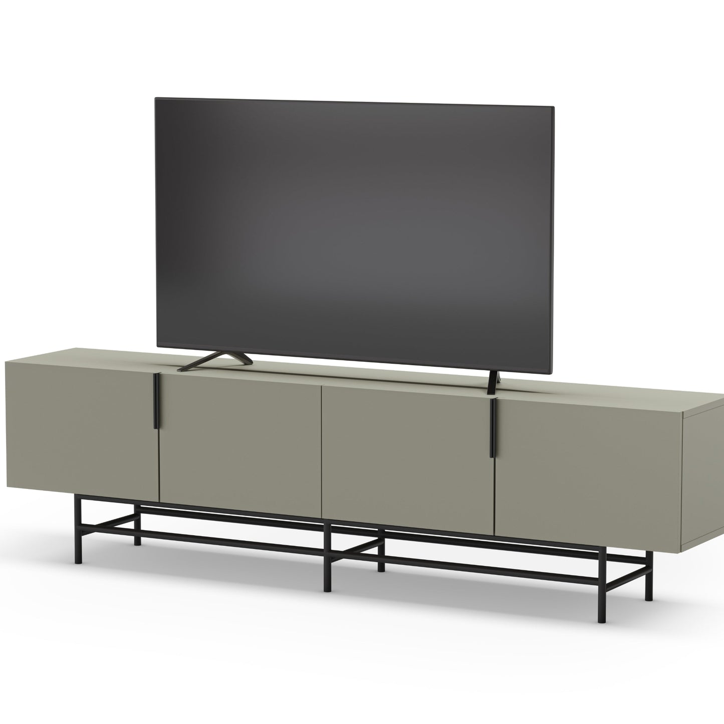 Eldia TV Stand, Four Door - Light Green Finish
