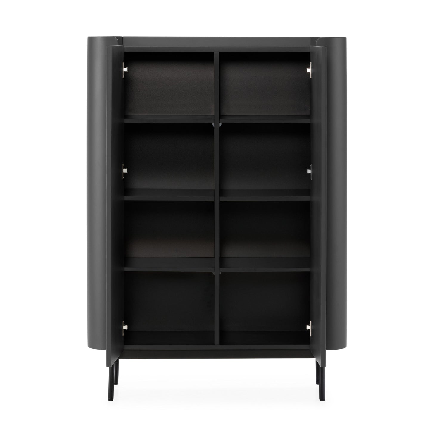 Wila High Sideboard, Two Doors - Black Finish