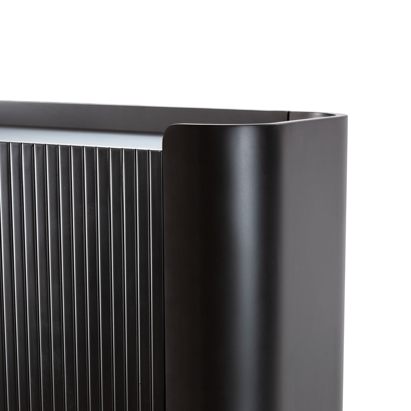 Wila High Sideboard, Two Doors - Black Finish