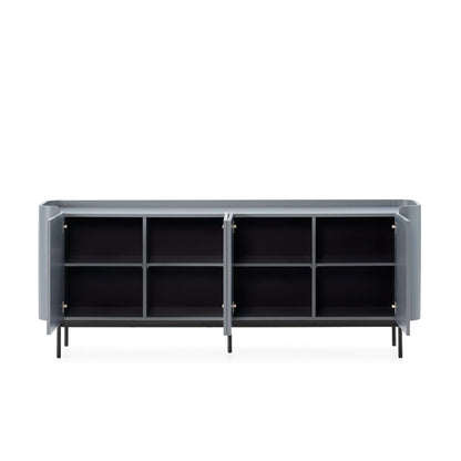 Wila Sideboard, Four Doors - Blue Finish