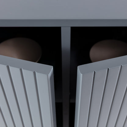 Wila Sideboard, Four Doors - Blue Finish