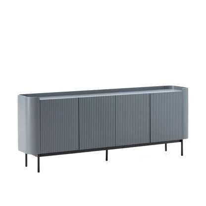Wila Sideboard, Four Doors - Blue Finish