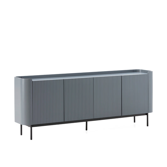 Wila Sideboard, Four Doors - Blue Finish