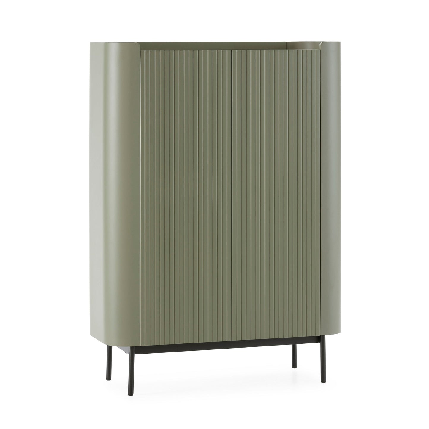 Wila High Sideboard, Two Doors - Green Finish