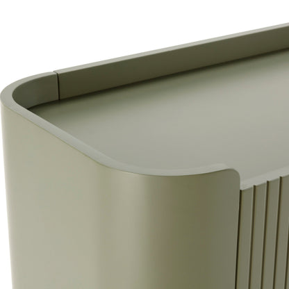 Wila High Sideboard, Two Doors - Green Finish