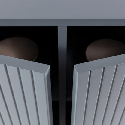 Wila High Sideboard, Two Doors - Blue Finish