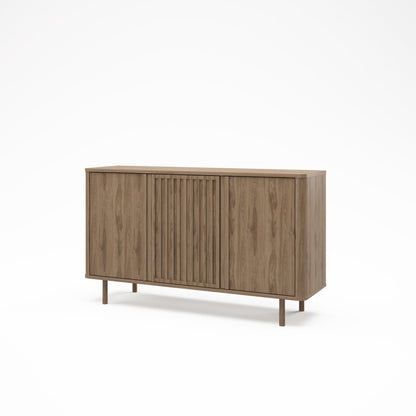 Seville Sideboard, Three Door - Oak Finish