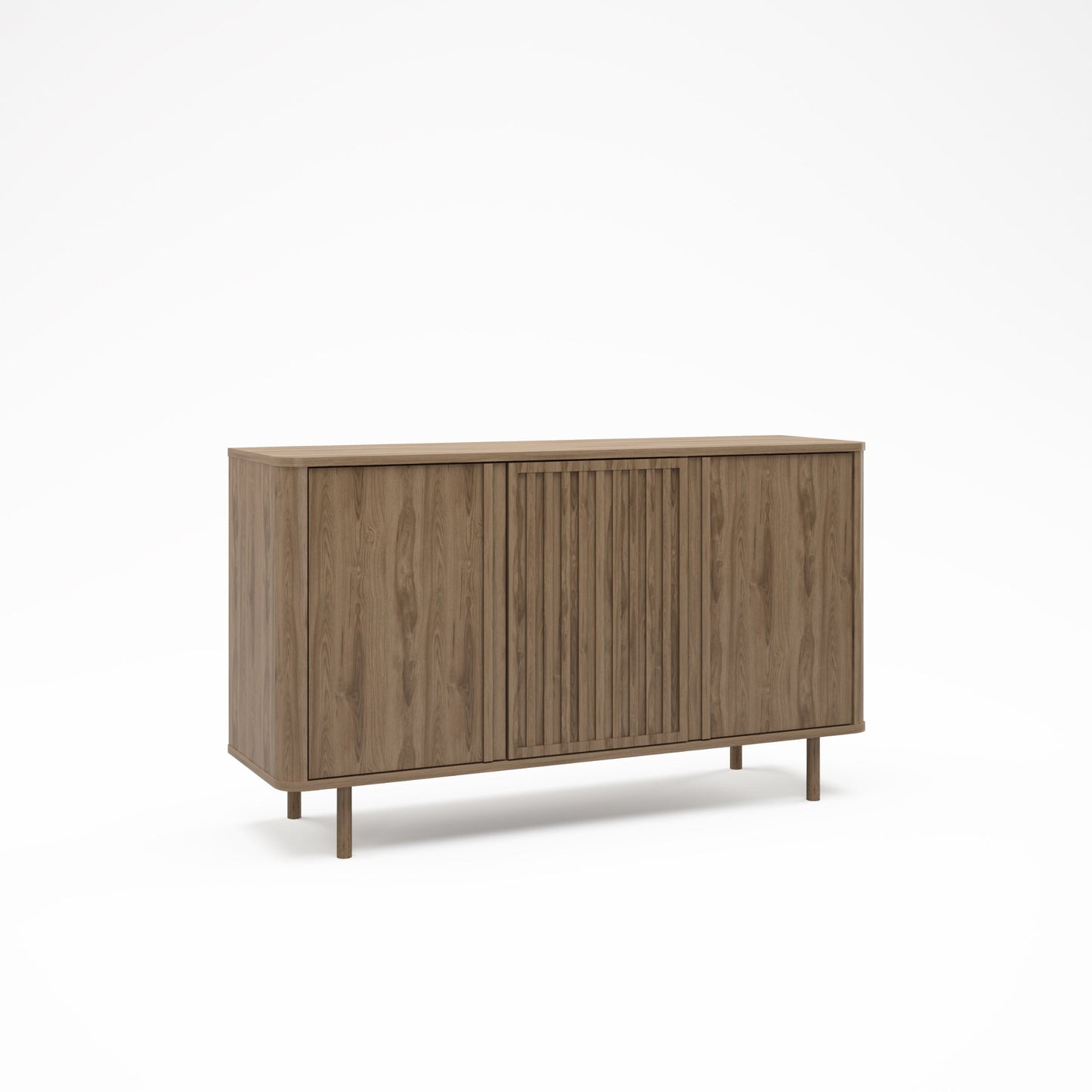 Seville Sideboard, Three Door - Oak Finish