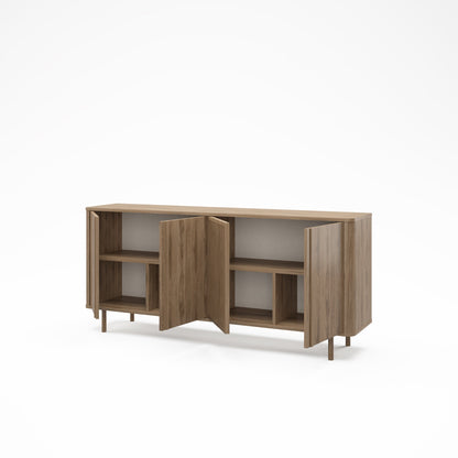 Seville Four Door Sideboard - Oak Finish
