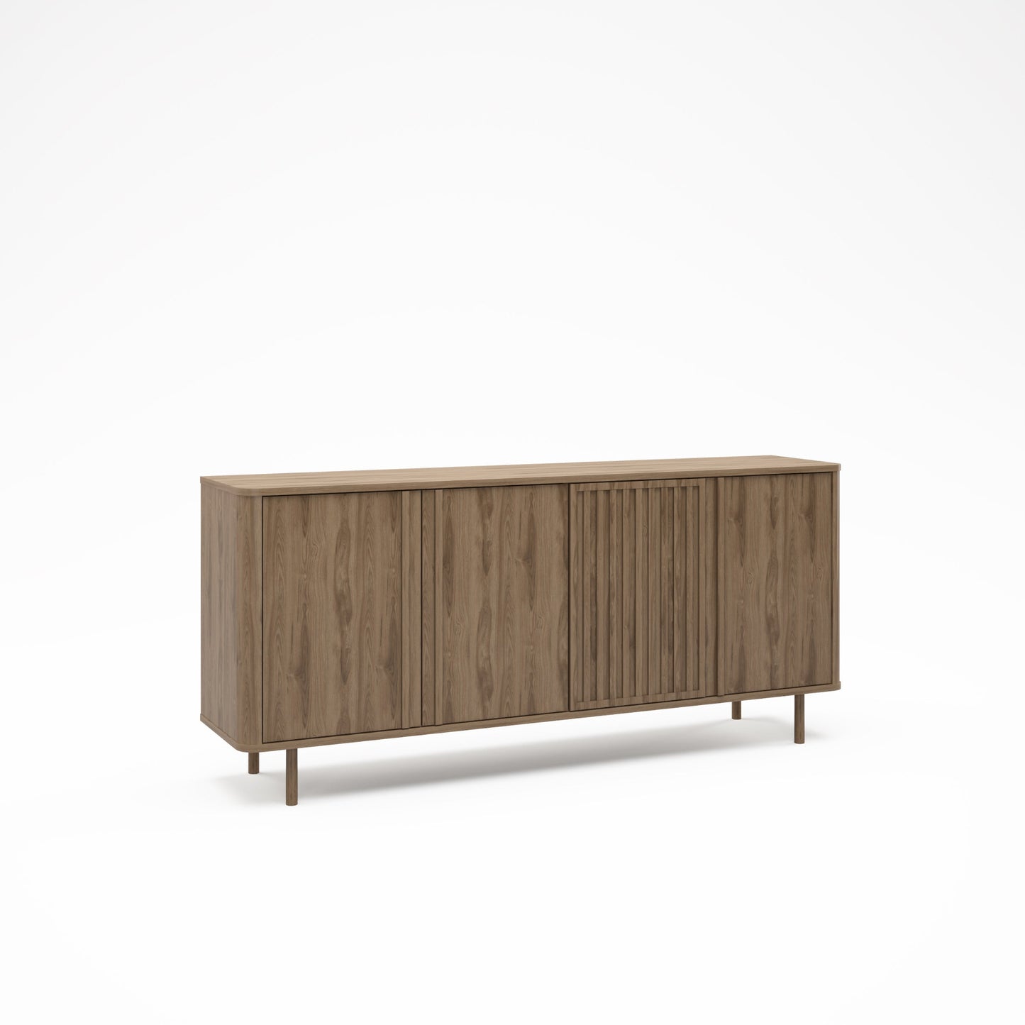 Seville Four Door Sideboard - Oak Finish