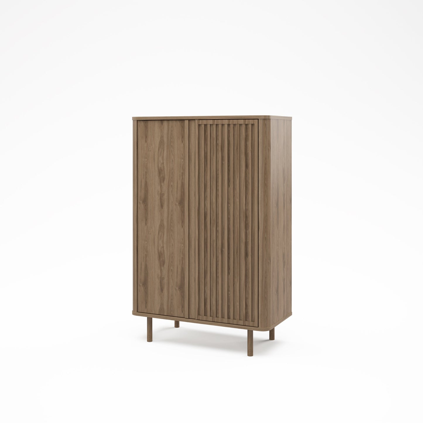 Seville High Sideboard - Oak Finish