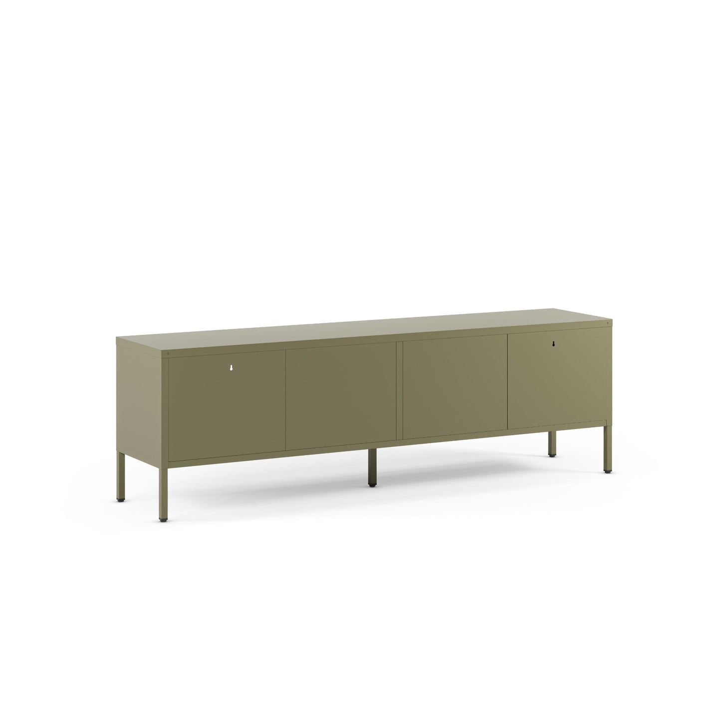 Antonia Two-Door Metal TV Stand - Sage Green
