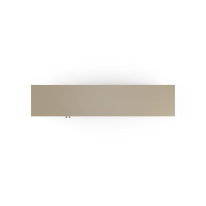 Antonia Two-Door Metal TV Stand - Stone Finish