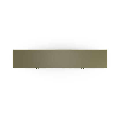 Antonia Four-Door Metal TV Stand - Sage Green