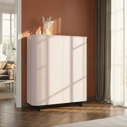 Ortega High Sideboard, Two Doors - Cashmere Taupe Finish