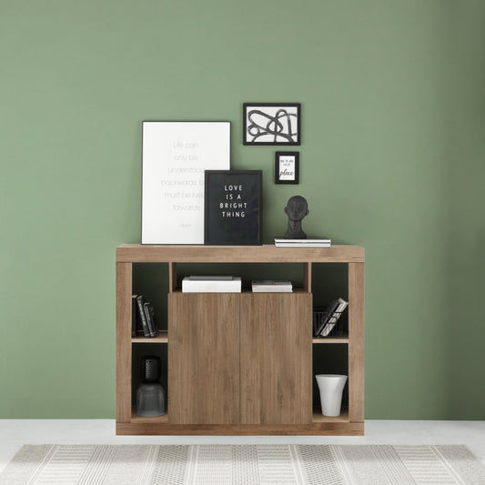 Rolo Sideboard, Two Door - Mercure Oak Finish