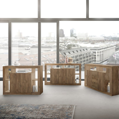 Rolo Sideboard, Three Door - Mercure Oak Finish