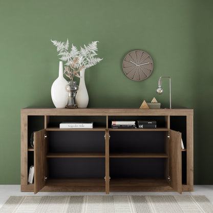 Rolo Sideboard, Four Door - Mercure Oak Finish