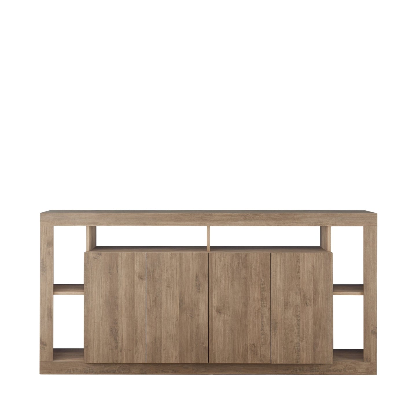 Rolo Sideboard, Four Door - Mercure Oak Finish