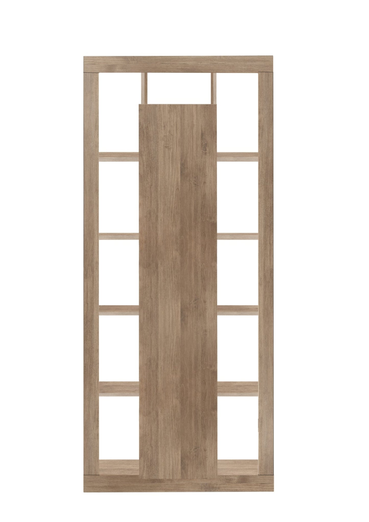 Rolo Bookcase and Storage Unit, One Door - Mercure Oak Finish