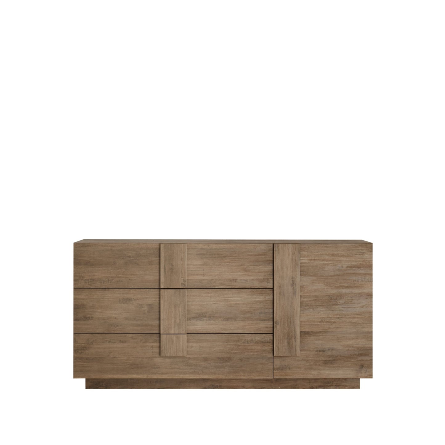 Jesolo Sideboard, Three Drawers, One Door - Mercure Oak Finish