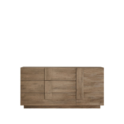 Jesolo Sideboard, Three Drawers, One Door - Mercure Oak Finish