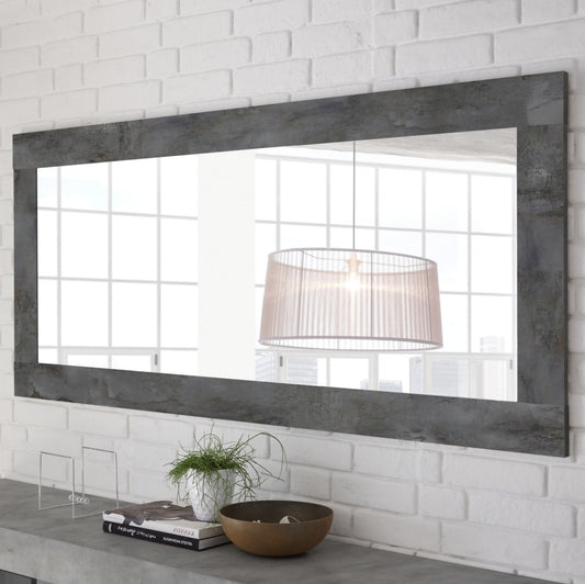 Como Rectangular Mirror, 170cm - Anthracite Finish