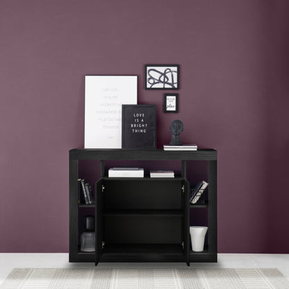 Rolo Sideboard, Two Door - Black Ash Finish