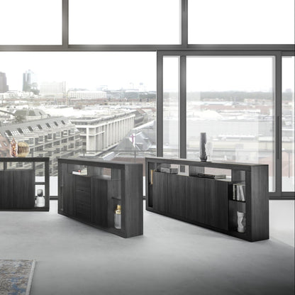 Rolo Sideboard, Four Door - Ash Black