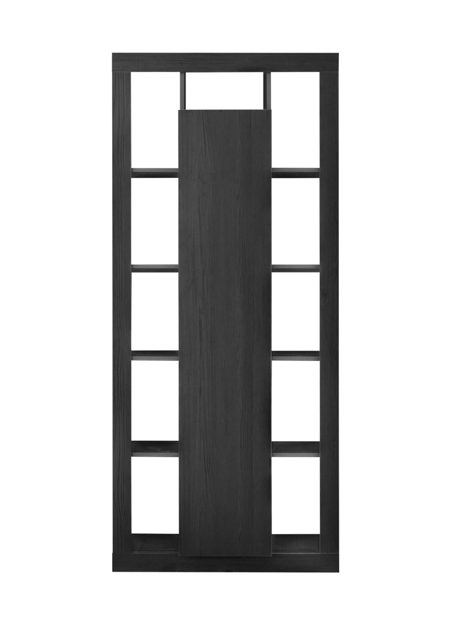 Rolo  Bookcase and Storage Unit, One Door - Black Ash Finish