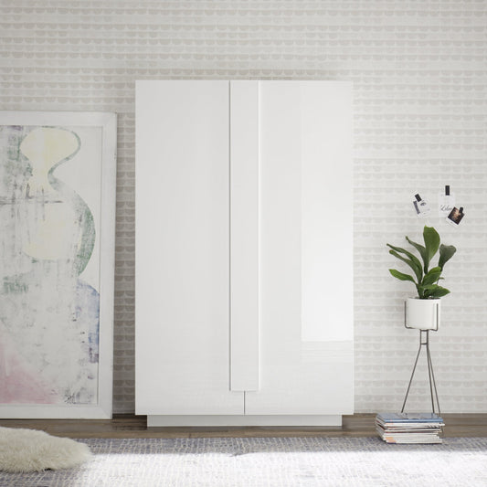 Jesolo High Sideboard, Two Doors - Gloss White Finish