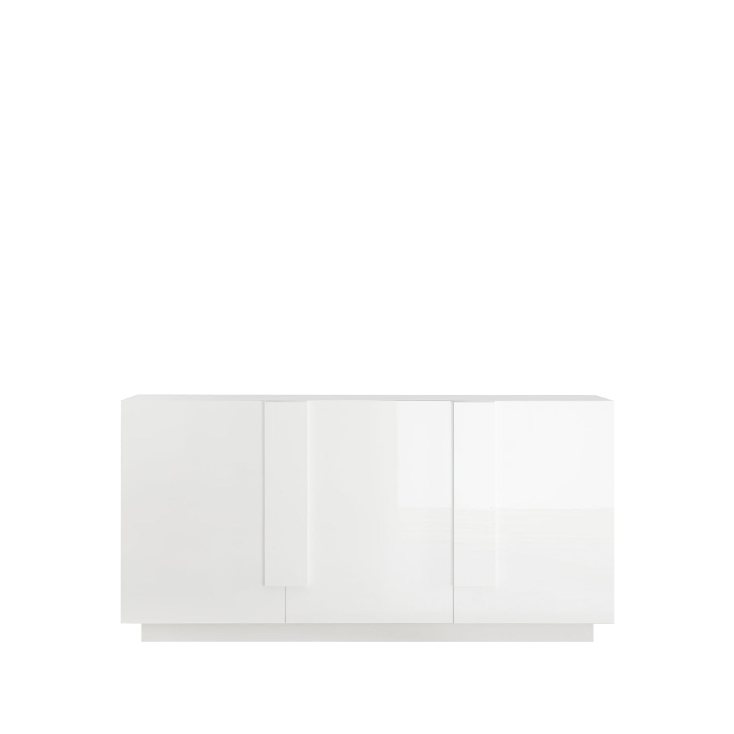 Jesolo Sideboard, Three Doors - Gloss White Finish