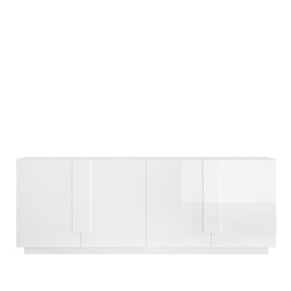 Jesolo Sideboard, Four Doors - Gloss White Finish
