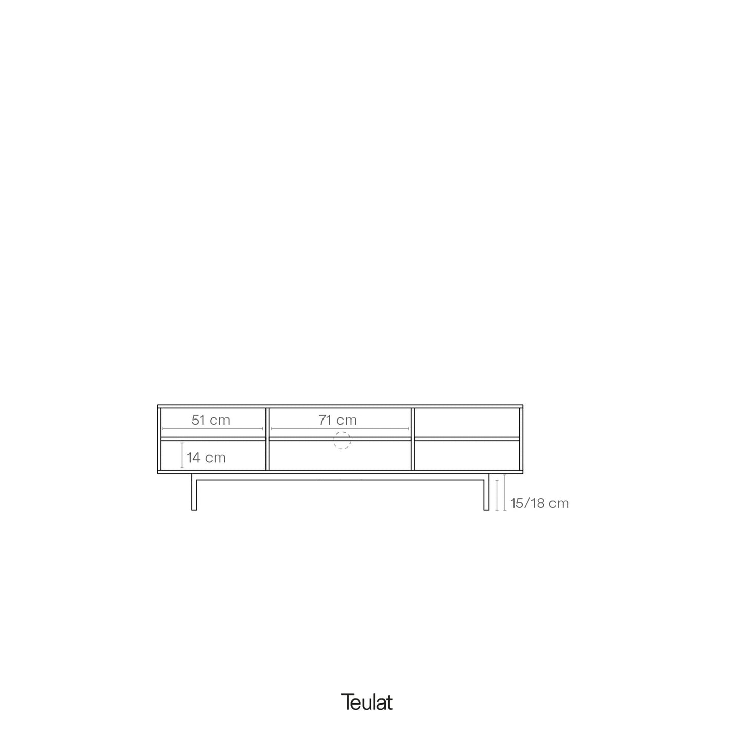 Sierra TV Stand, Two Door, One Drop Down Flap with AV Access, Three Shelves, Wood with Metal Frame - Matt Black Finish