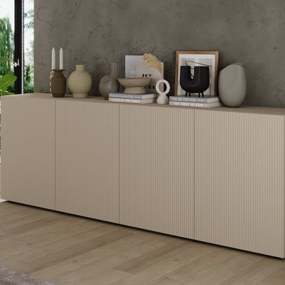 Raveena Sideboard, Four Doors - Cashmere Finish