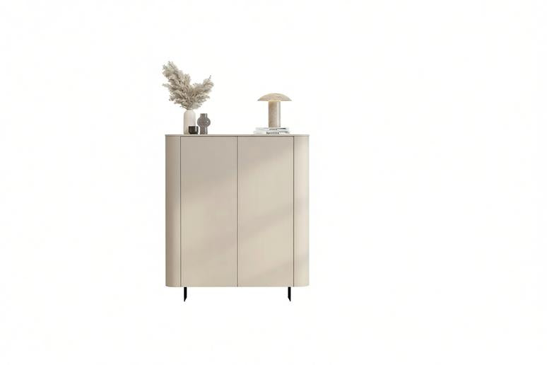Cashmere Taupe Highboard - Two Doors - Ortega Collection