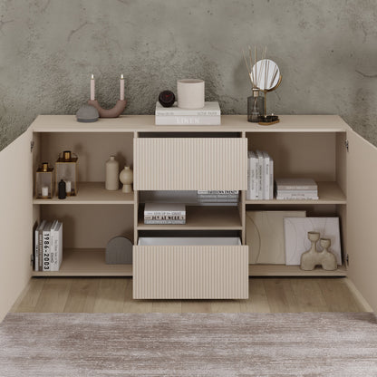 Raveena Sideboard, Two Door, Two Drawers - Cashmere Finish