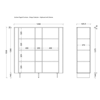 Cashmere Taupe Two-Door Display & Storage Unit - Ortega Collection