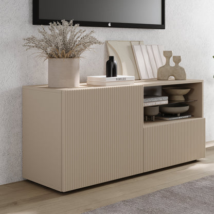 Raveena TV Stand, One Door, One Drawer - Cashmere Finish