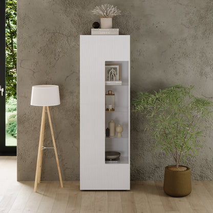 Raveena Display Vitrine, One Door - Gloss White Finish
